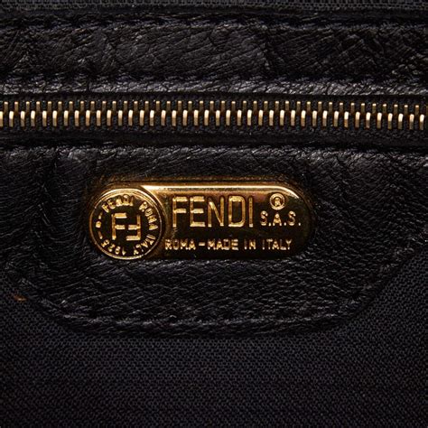 wearing vinatage fendi bag|genuine Fendi logo bag.